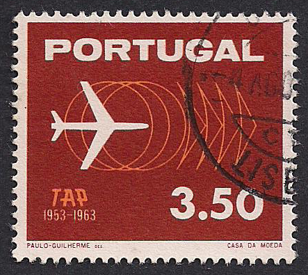 Portugal-Stamp-1963-Plane