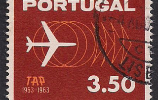 Portugal-Stamp-1963-Plane